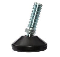 PTFE-Gleiter mit flexibler Gewindestange mit Gelenk M6  x...