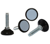 PTFE-Gleiter mit starrer Gewindestange mit Gelenk  M8  x...